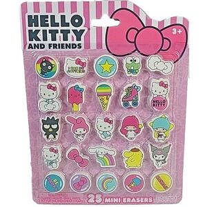 HELLO KITTY and Friends 25 MINI ERASERS